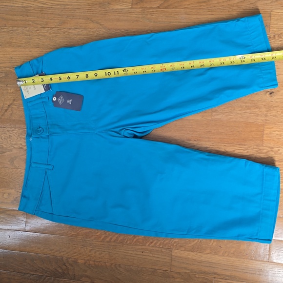 ST. JOHN'S BAY BRAND WOMEN'S PETITE TURQUOISE CAPRIS SIZE 12P - Picture 14 of 15